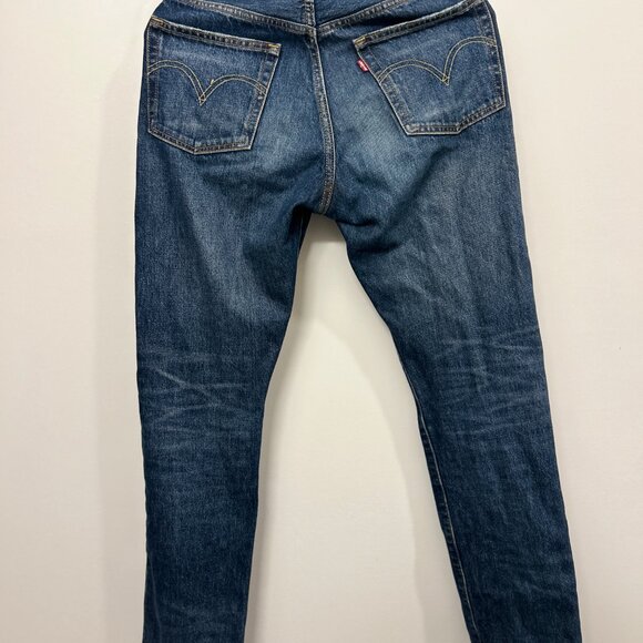 Levi’s 501 Original Fit Button Fly Jeans Blue Denim Straight Leg – Gently Used - Picture 2 of 9